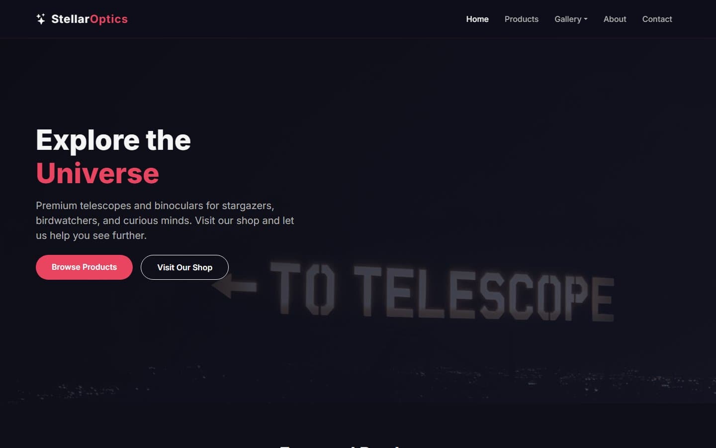 StellarOptics - Telescoape & Binocluri