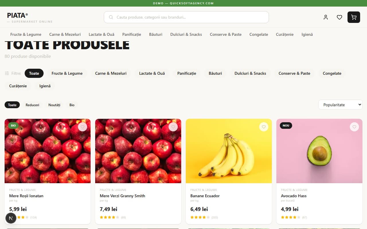 PIAȚA® — Supermarket Digital screen 2